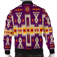 Purple Tribe Design Native American Men's Bomber Jacket LT10 - Wonder Print Shop