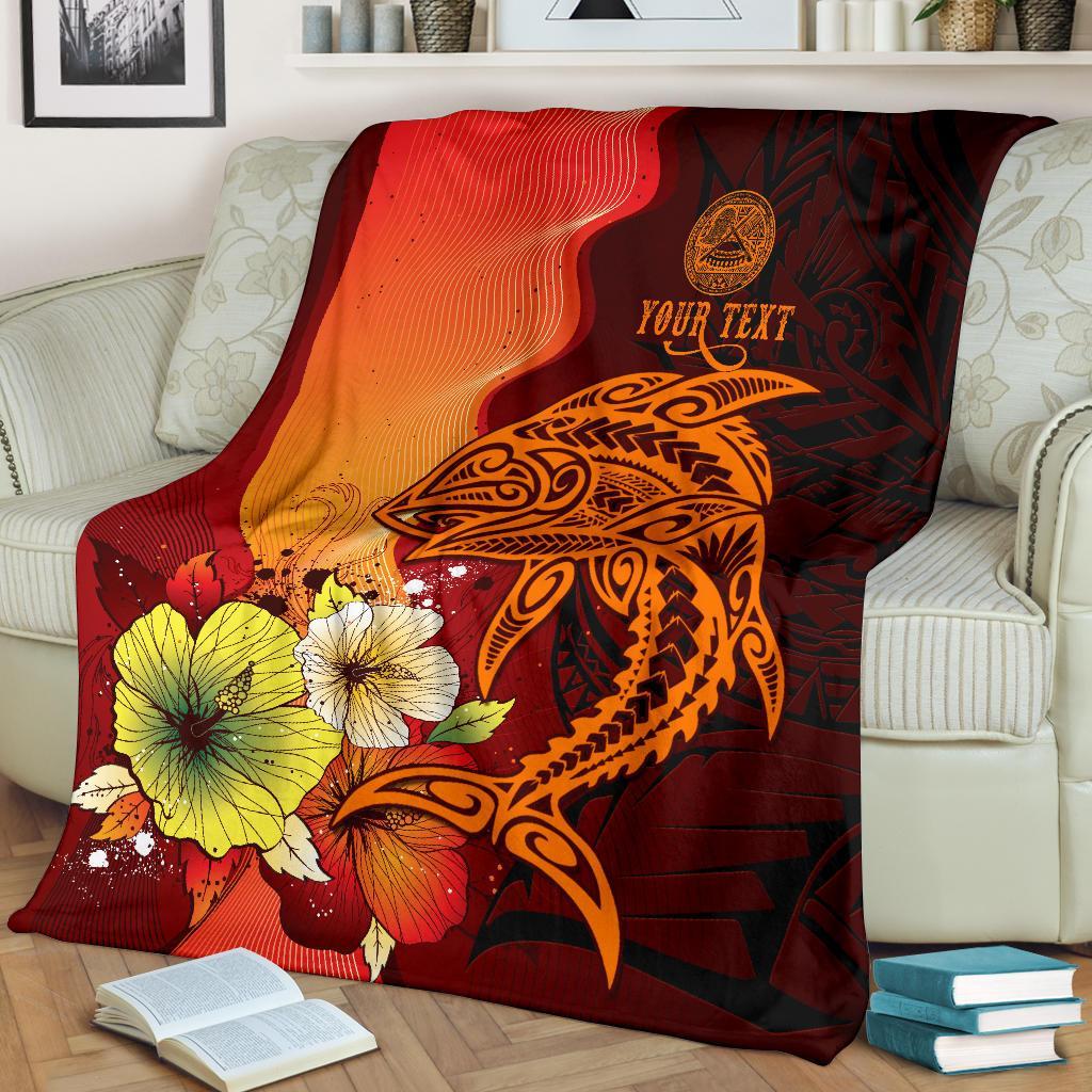 american-samoa-custom-personalised-premium-blankets-tribal-tuna-fish