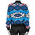 Blue Pattern American Women's Bomber Jacket LT10 - Wonder Print Shop