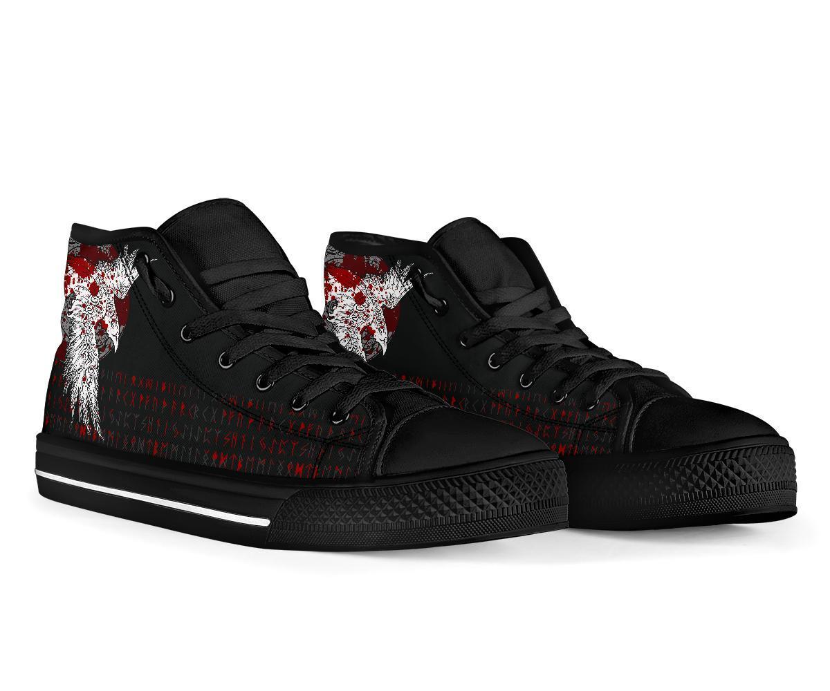 viking-high-top-shoes-mystical-raven-tattoo-blood