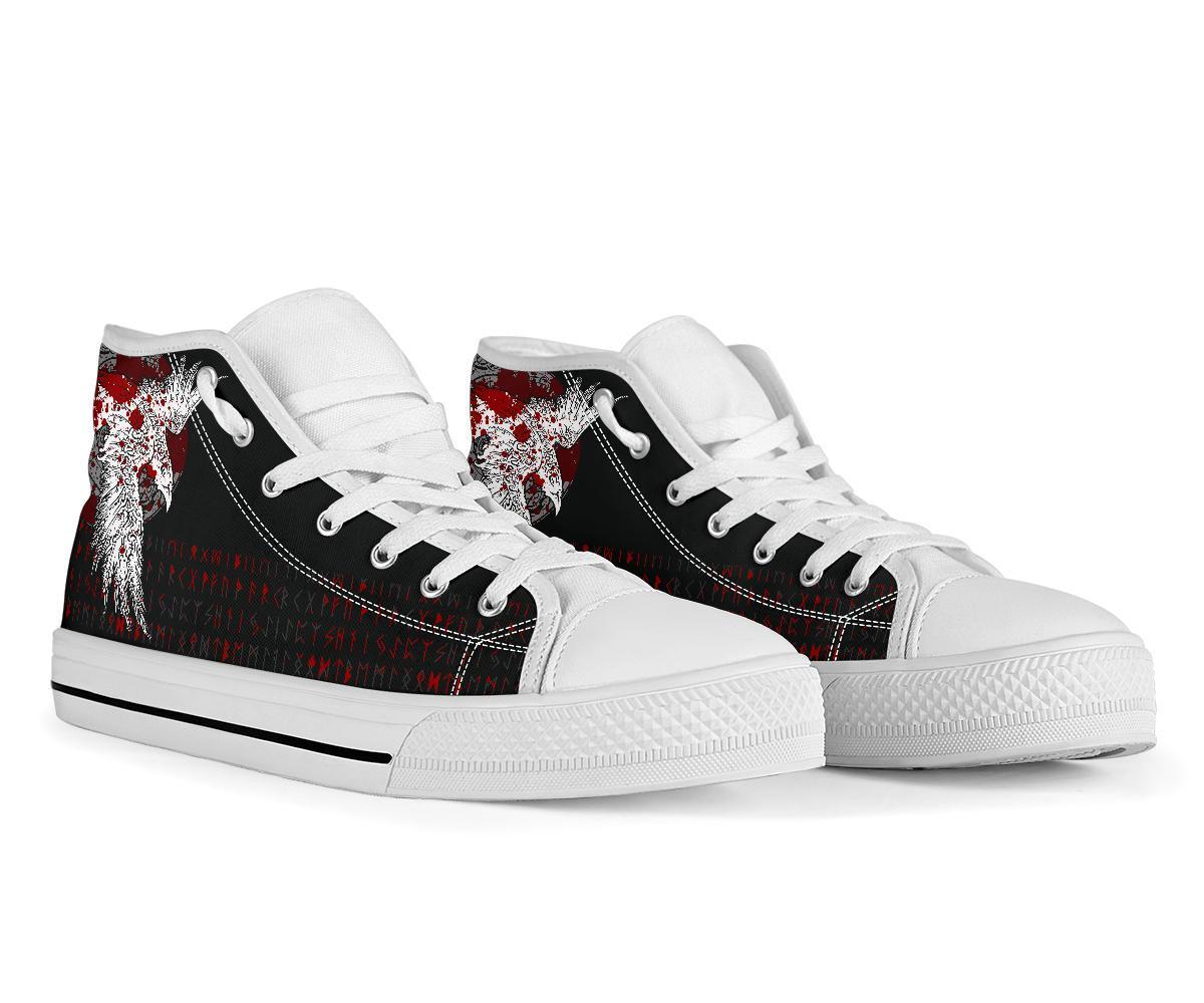 viking-high-top-shoes-mystical-raven-tattoo-blood