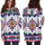 Pink Pattern Native American Hoodie Dress LT10 - Wonder Print Shop