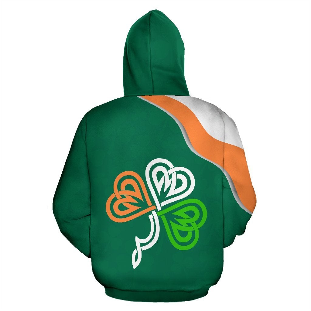 Ireland Rugby Shamrock Hoodie - Wonder Print Shop