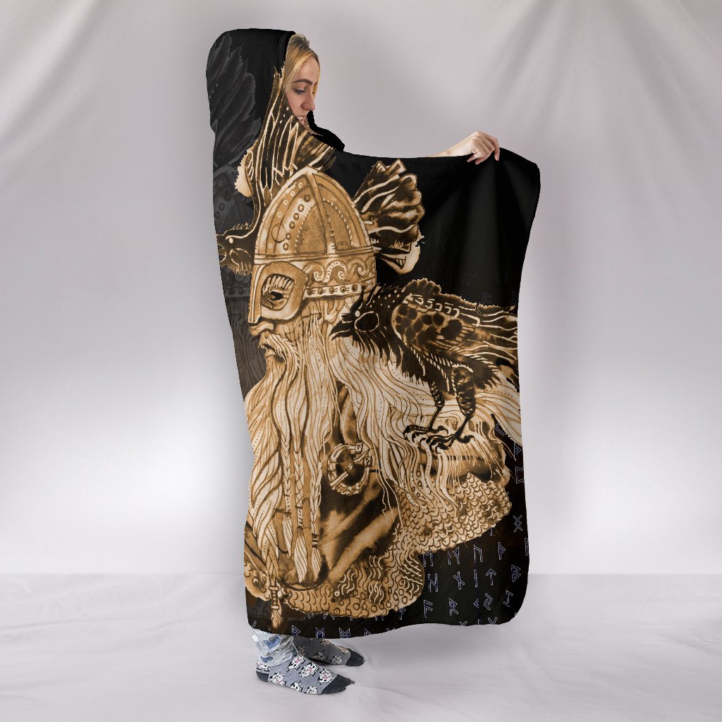 viking-hooded-blanket-odin-raven-viking-gold