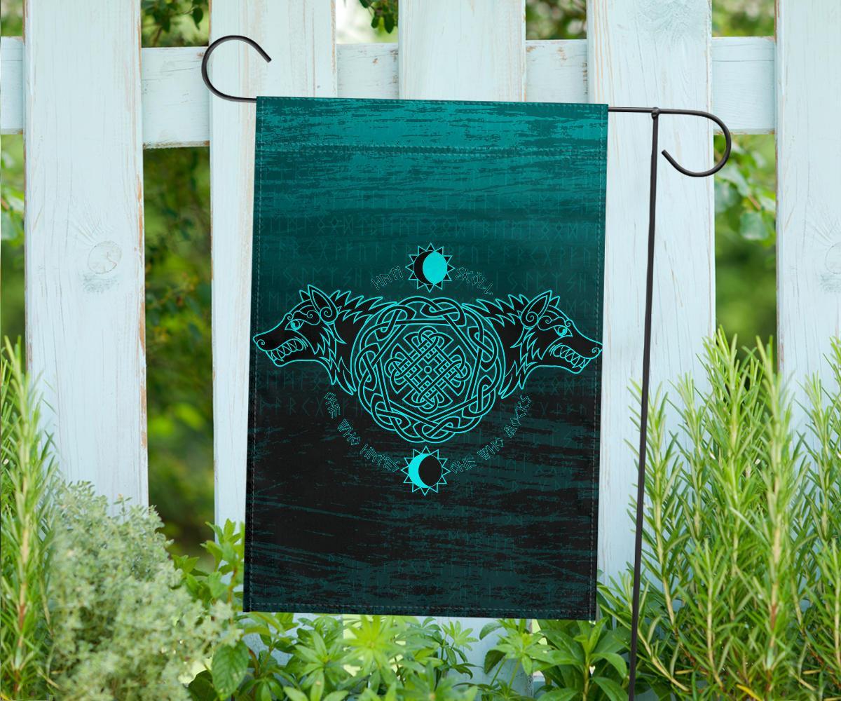 Viking Garden Flag, Skoll and Hati RLT12 - Wonder Print Shop