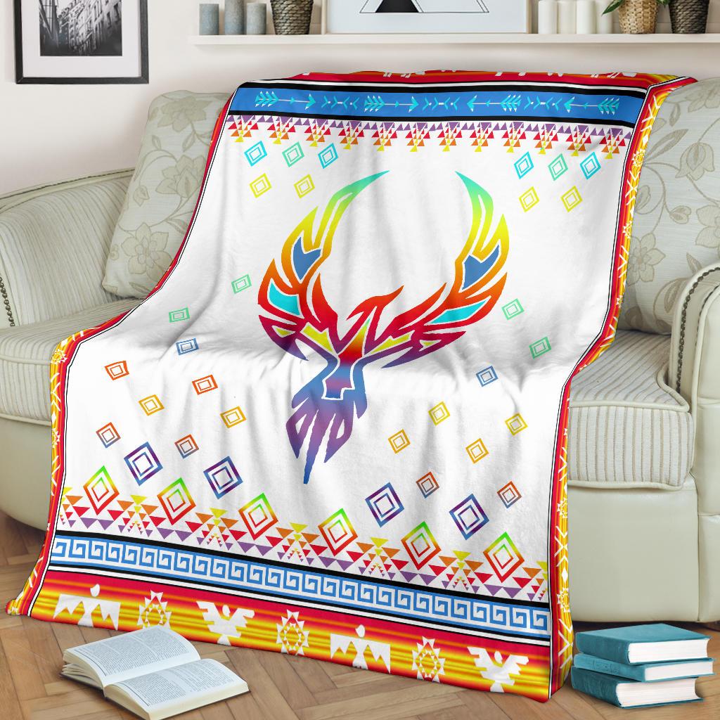 phoenix-rising-native-american-design-premium-blanket-v2