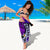 Kanaka Maoli Hawaiian Sarong, Polynesian Pineapple Banana Leaves Turtle Tattoo Purple - Wonder Print Shop