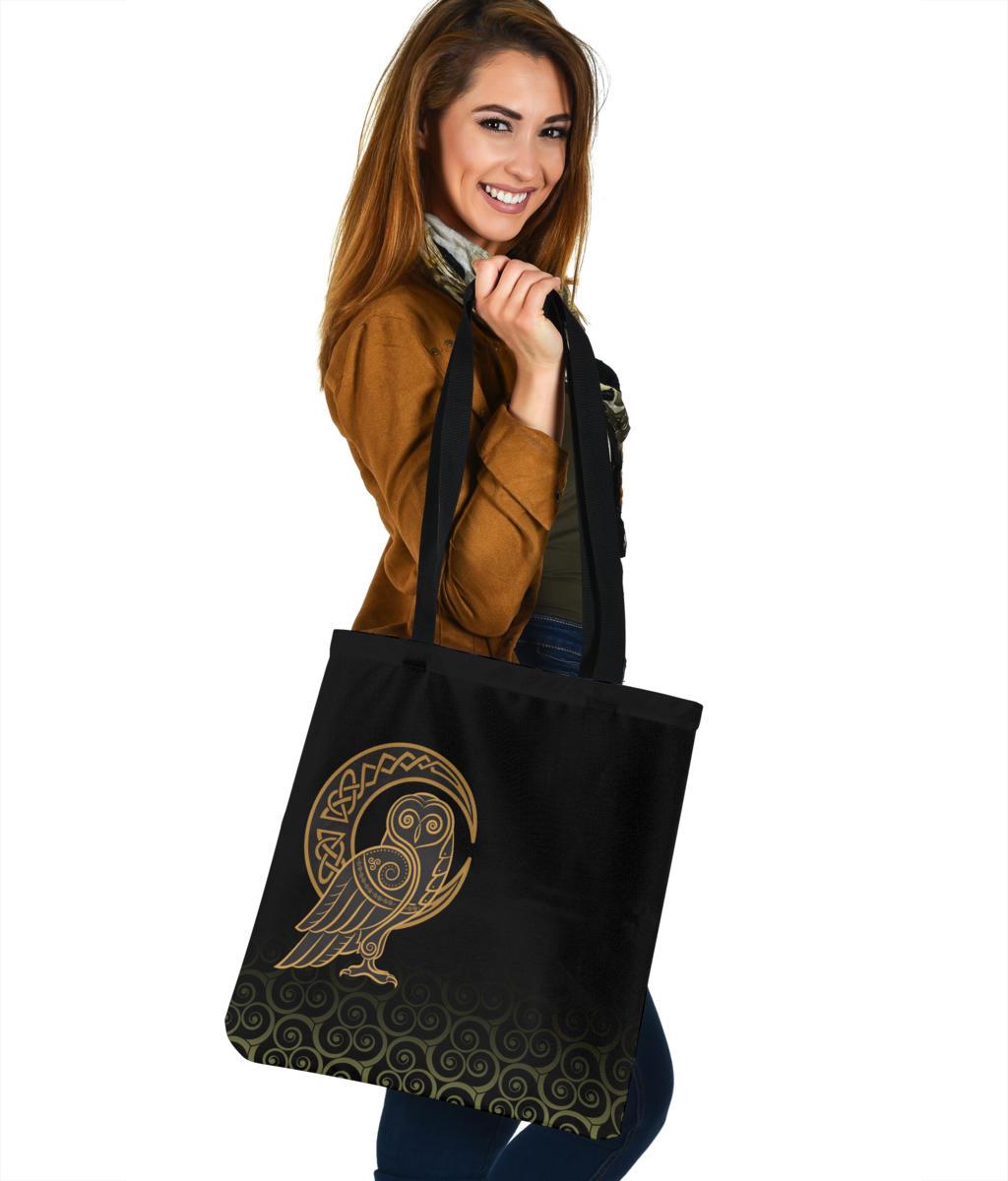 viking-tote-bag-owl-celtic-on-triskels-background