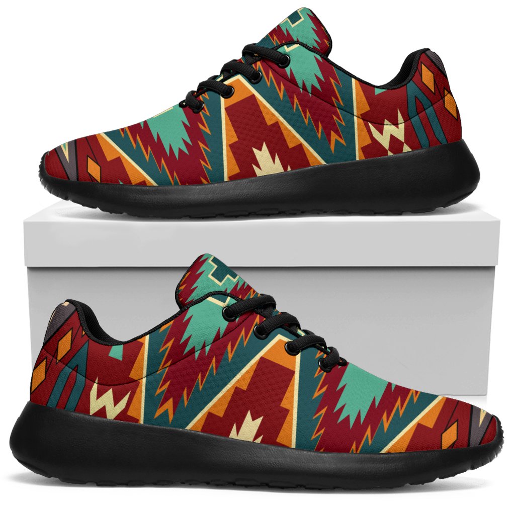 native-american-red-pattern-sport-sneakers