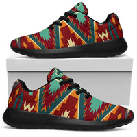 native-american-red-pattern-sport-sneakers