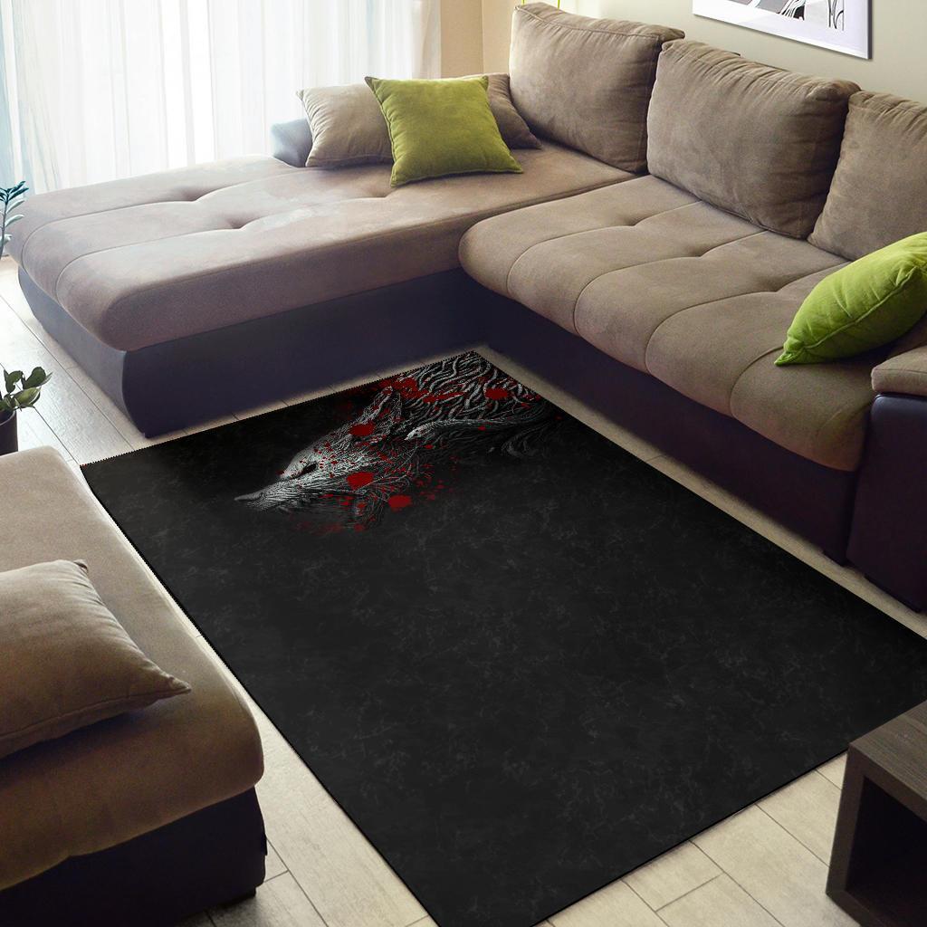 Viking Area Rug, Fenrir Blood RLT12 - Wonder Print Shop
