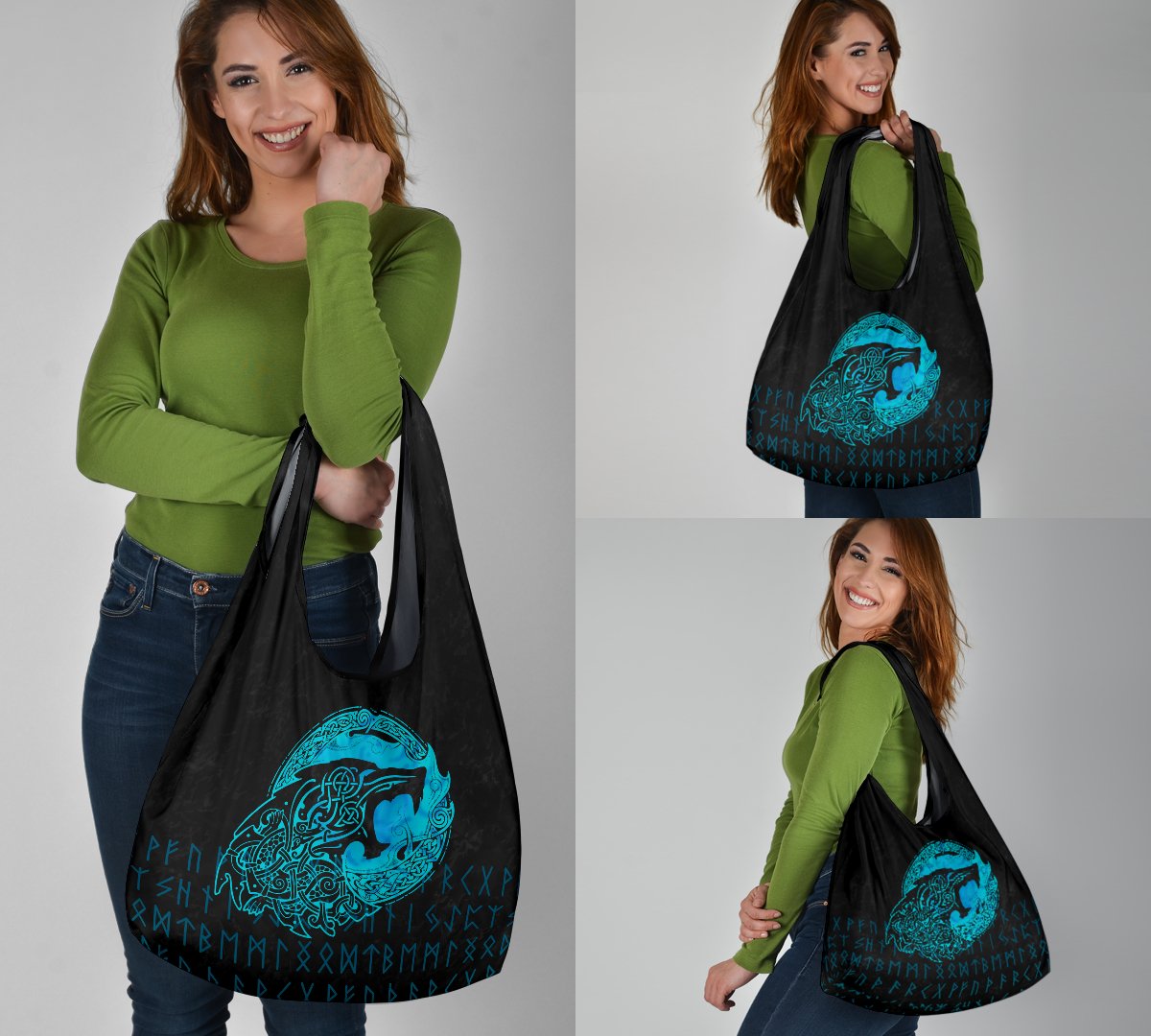 viking-grocery-bag-3-pack-fenrir-wolf-cyan