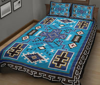Light Blue Native American Quilt Bed Set LT10 - Wonder Print Shop