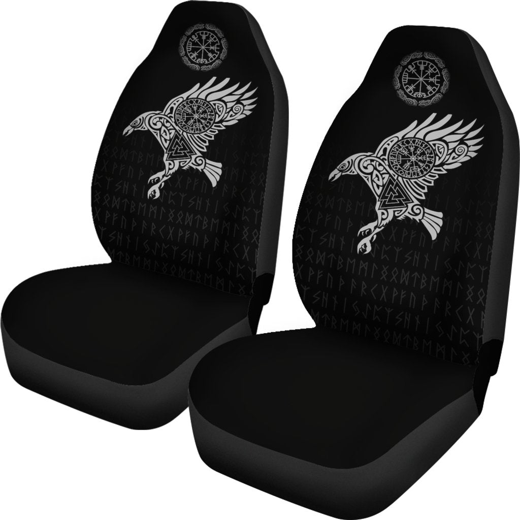 Viking Car Seat Cover The Raven Of Odin Tattoo RLT12 - Wonder Print Shop