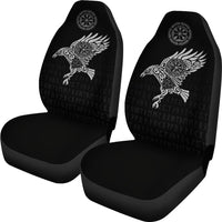 Viking Car Seat Cover The Raven Of Odin Tattoo RLT12 - Wonder Print Shop