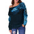 Viking Off Shoulder Sweater, Fenrir Wolf RLT12 - Wonder Print Shop
