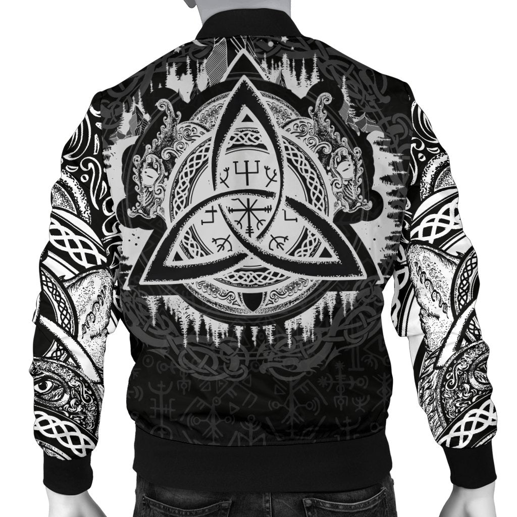Viking Men's Bomber Jacket - Dragon Celtic RLT12 - Wonder Print Shop