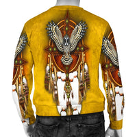 Owl Dreamcatcher Yello Native American 3D Sweatshirt LT10 - Wonder Print Shop