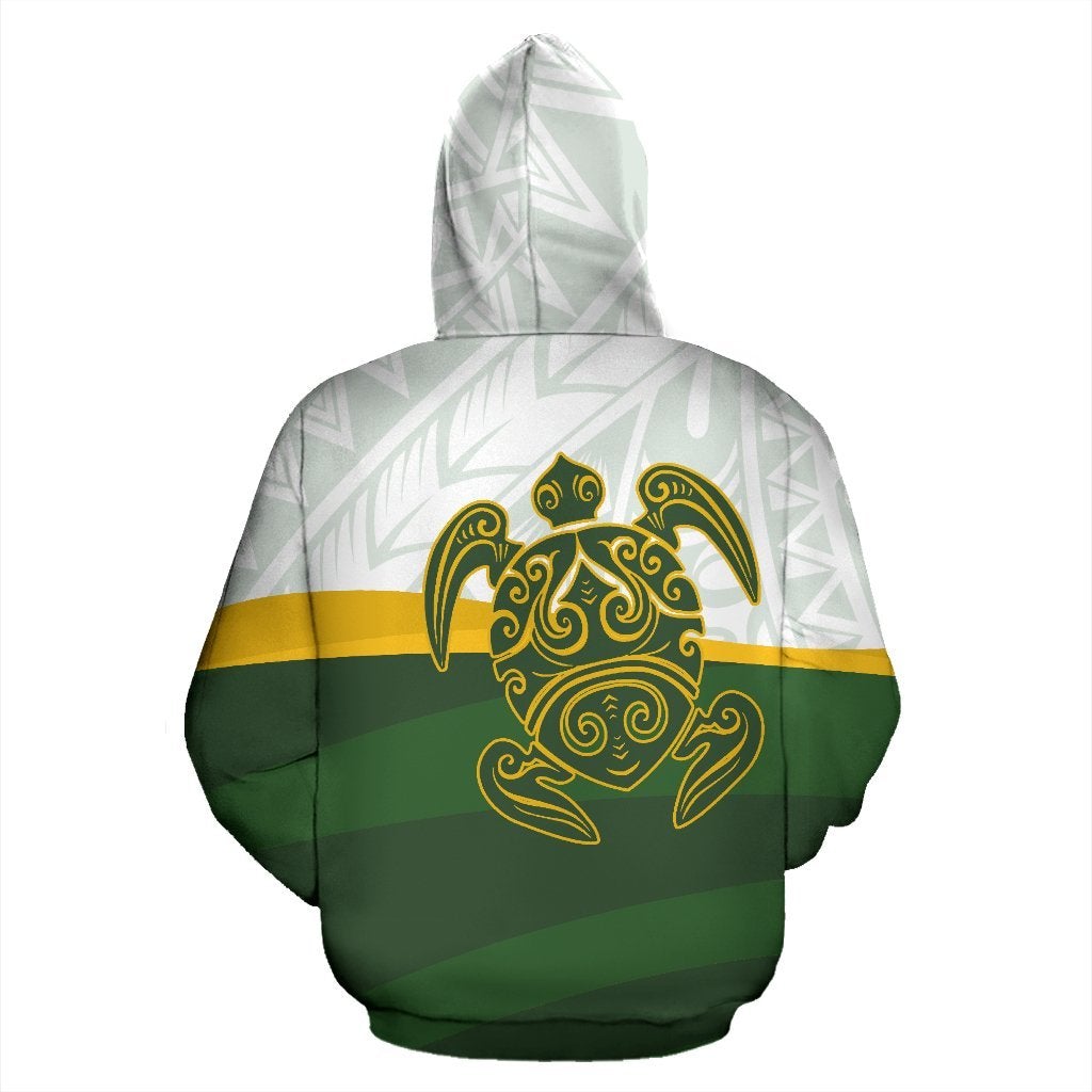 Cook Islands Hoodie Cook Islands Flag Turtle Tattoo - Wonder Print Shop