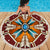 Mandala Blue Brown Native American Design Beach Blanket LT10 - Wonder Print Shop