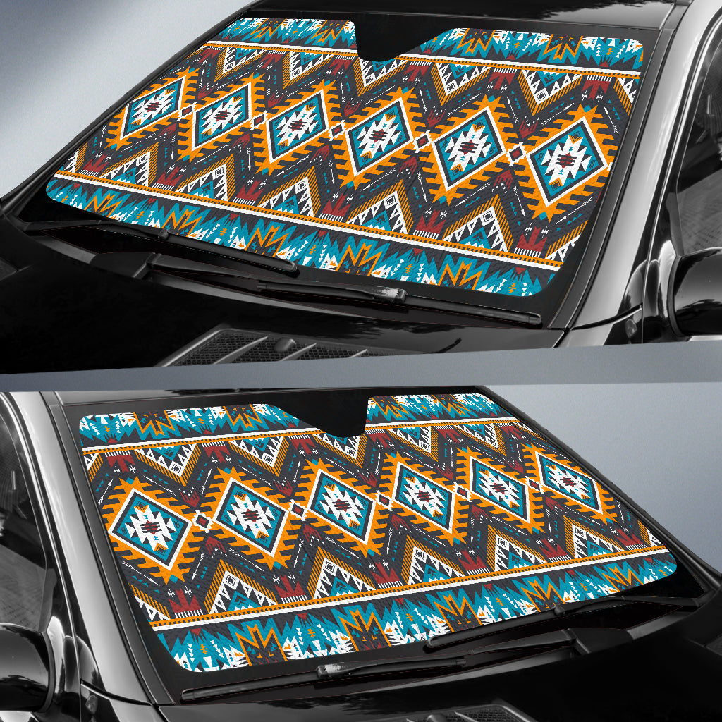 native-american-yellow-aztec-geometric-auto-sun-shades