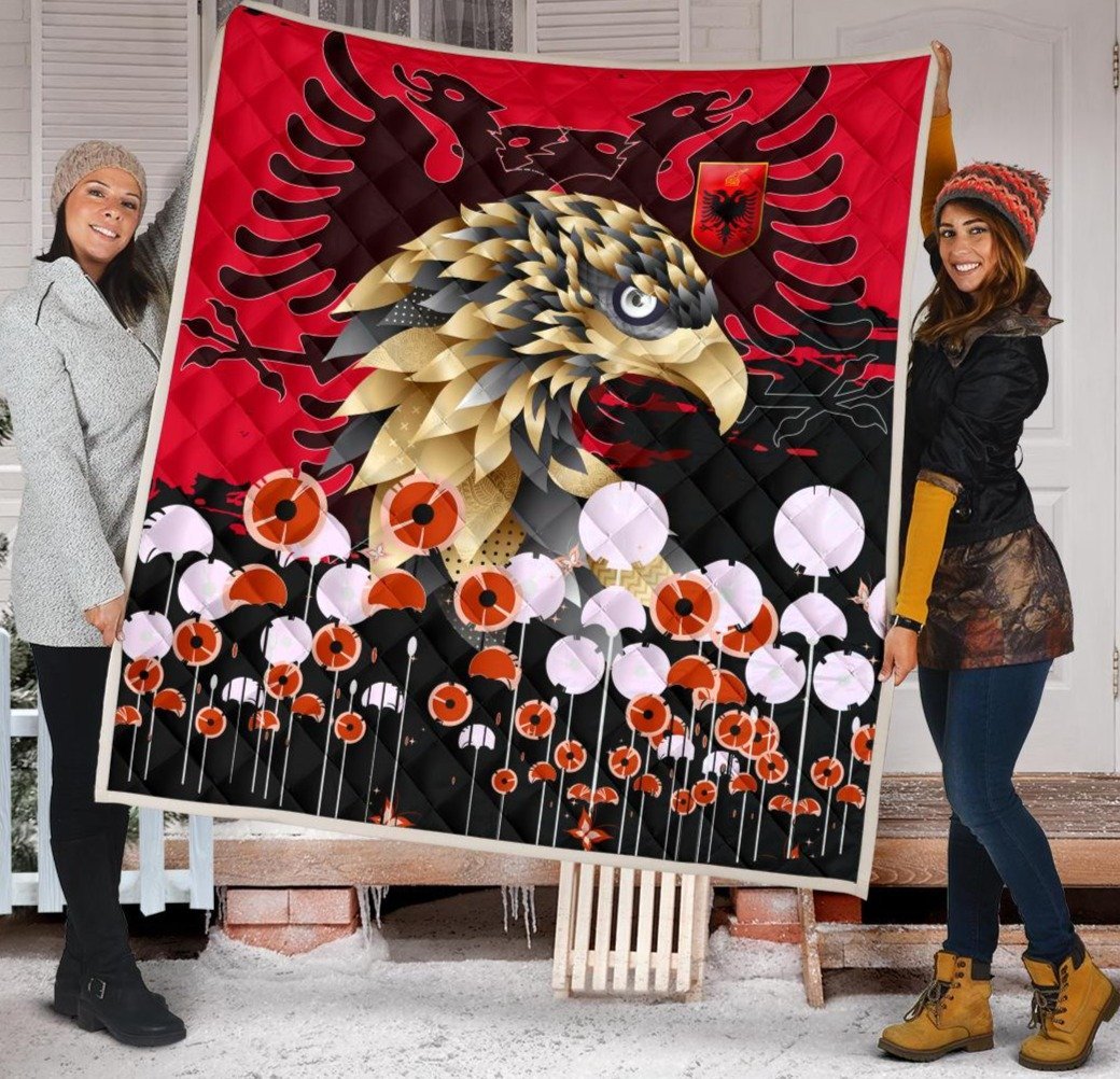 albania-golden-eagle-premium-quilt-happy-flag-day