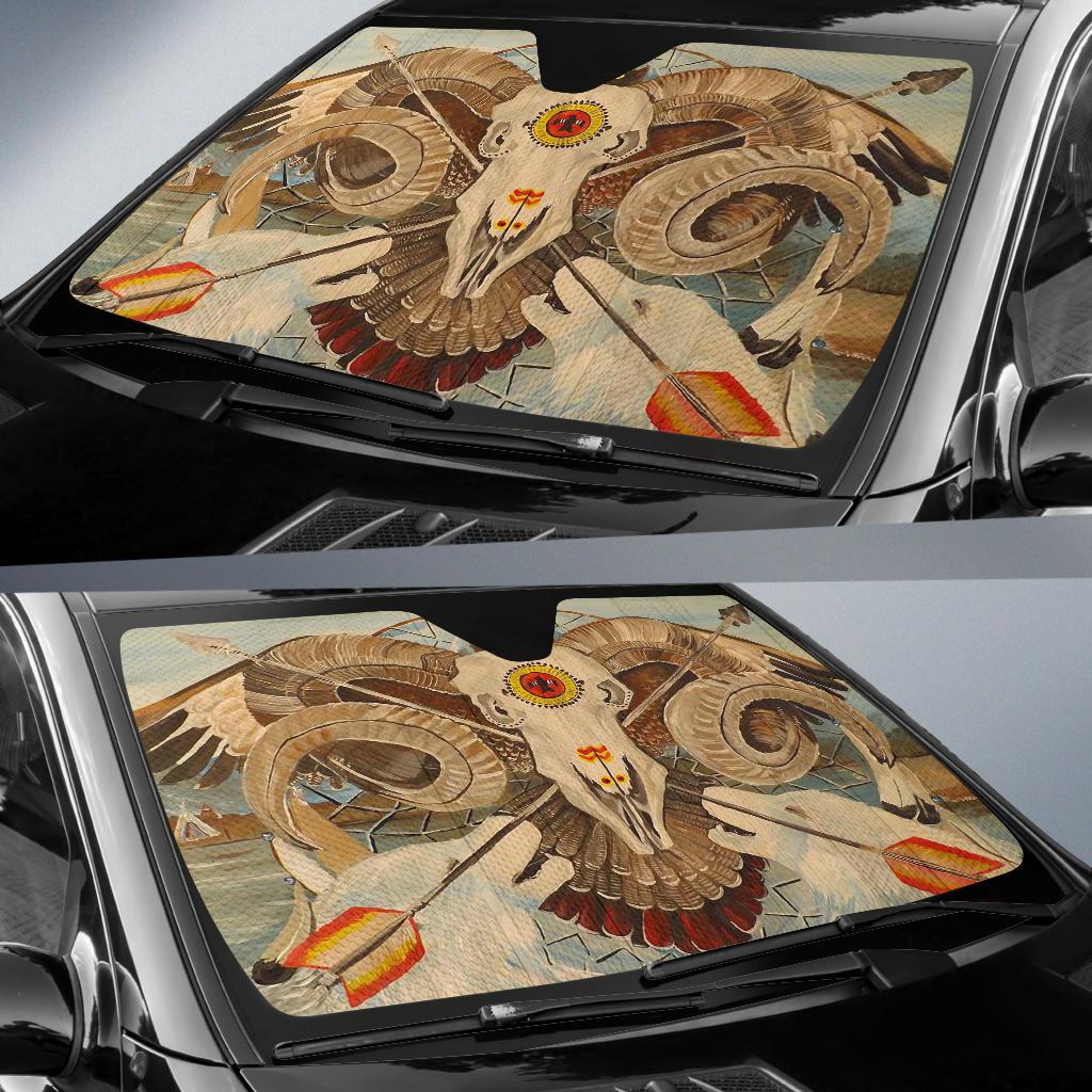 native-american-owl-bison-auto-sun-shade