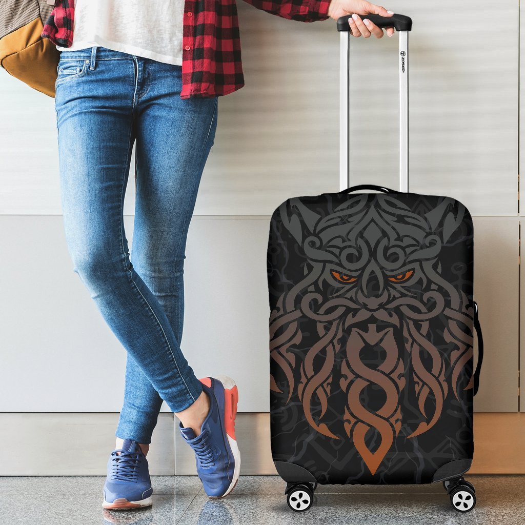 Viking Luggage Covers, Odin God Furthark Tattoo Special RLT12 - Wonder Print Shop