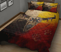 Bison Medicine Wheels Native American Quilt Bed Set LT10 - Wonder Print Shop