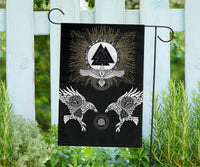 Viking Garden Flag Raven, Valknut and Vegvisir RLT12 - Wonder Print Shop