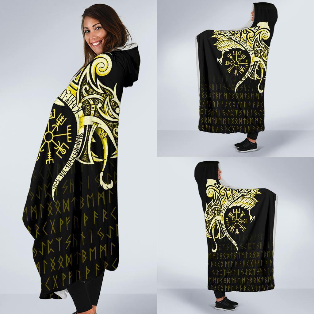 viking-economy-hooded-blanket-fenrir-raven-and-vegvisir-tattoo-yellow