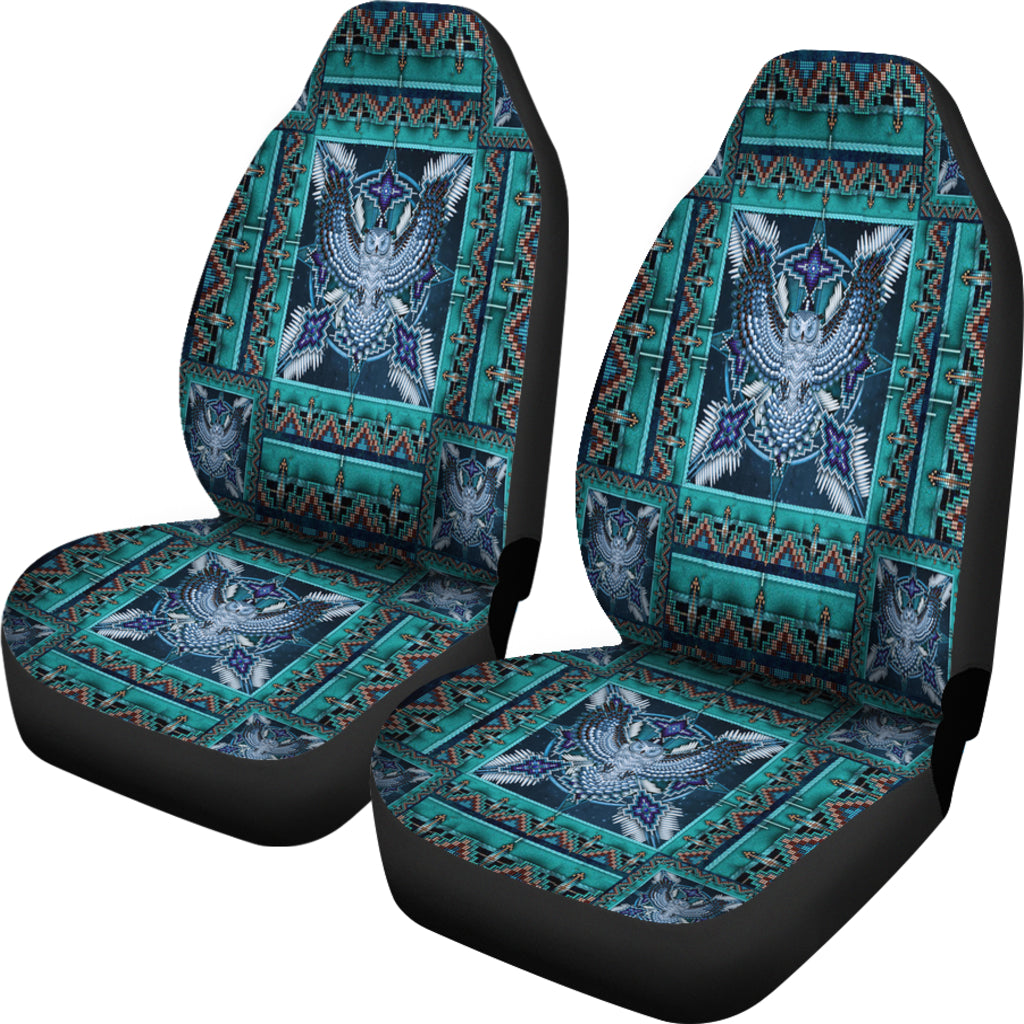Blue Tribe Pattern Car Seat Cover LT10 - Wonder Print Shop