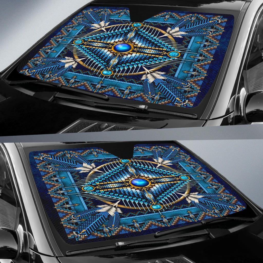 naumaddic-arts-blue-native-american-design-auto-sun-shades-no-use