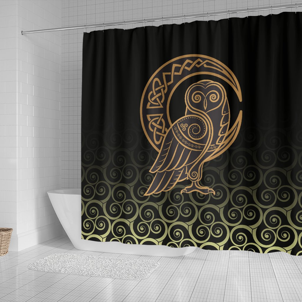 viking-shower-curtain-owl-celtic-on-triskels-background