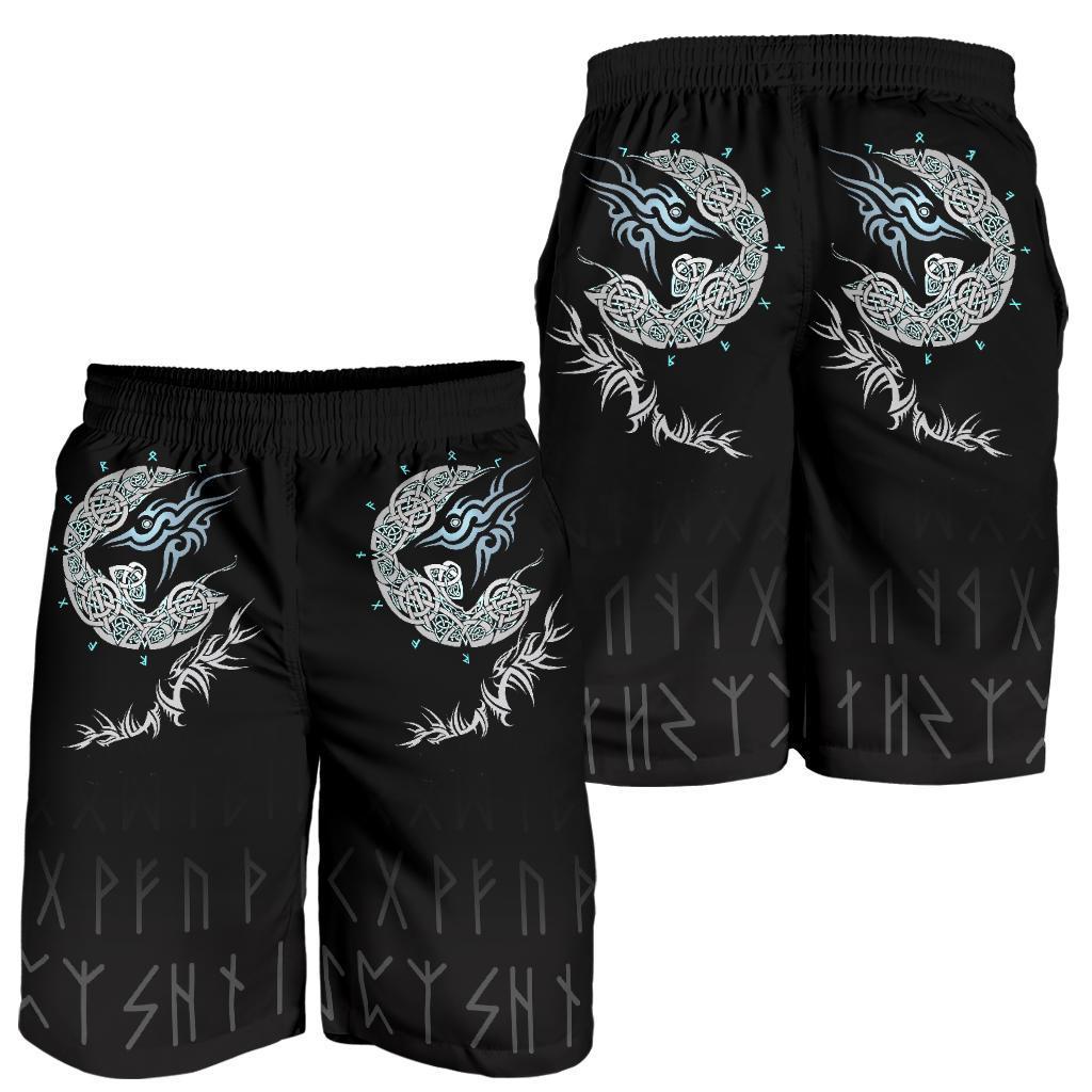 viking-fenrir-wolf-all-over-print-mens-shorts