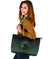 Viking Large Leather Tote Bag, Ethnic Odin Raven Green RLT12 - Wonder Print Shop