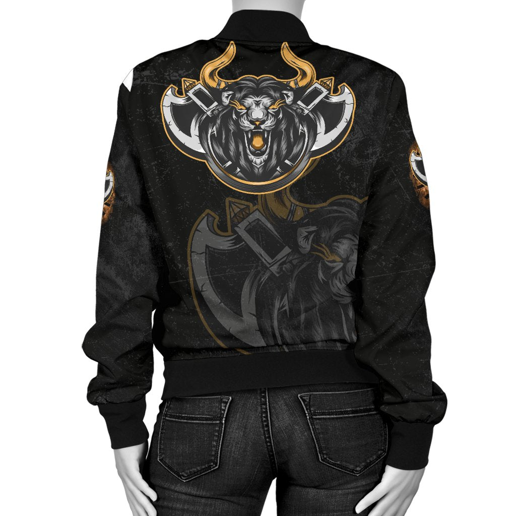 Viking Women's Bomber Jacket Lion RLT12 - Wonder Print Shop