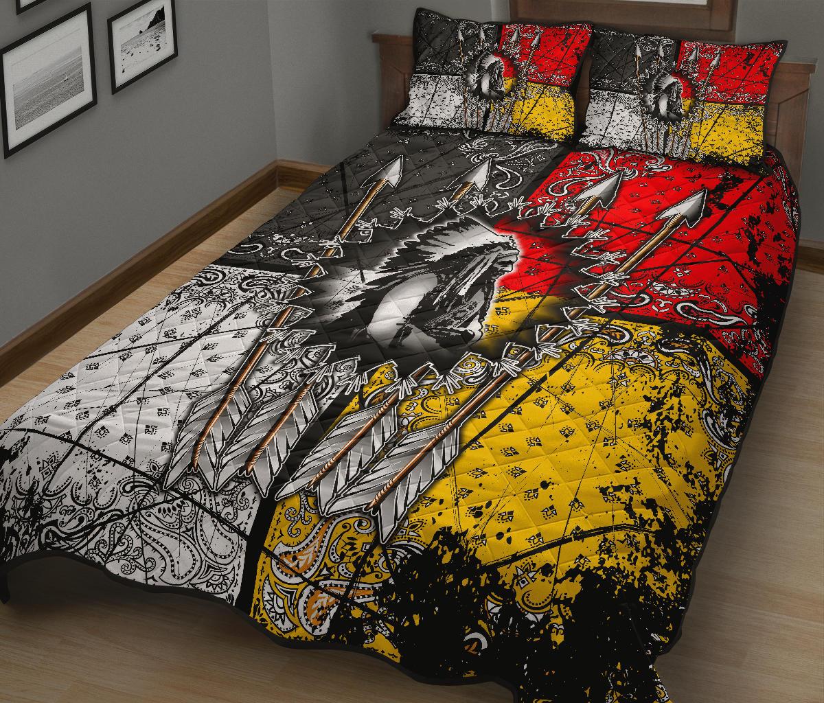 Chief Arrow Native American Quilt Bed Set LT10 - Wonder Print Shop
