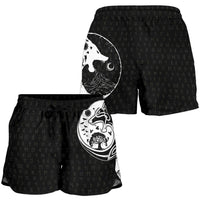viking-womens-shorts-skoll-and-hati-rune-tattoo