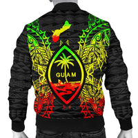 Guam Polynesian Men's Bomber Jacket Map Reggae - Wonder Print Shop