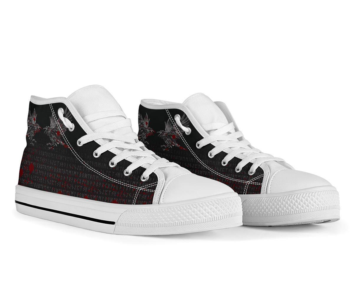 viking-high-top-shoes-odin-huginn-and-muninn-rune-blood