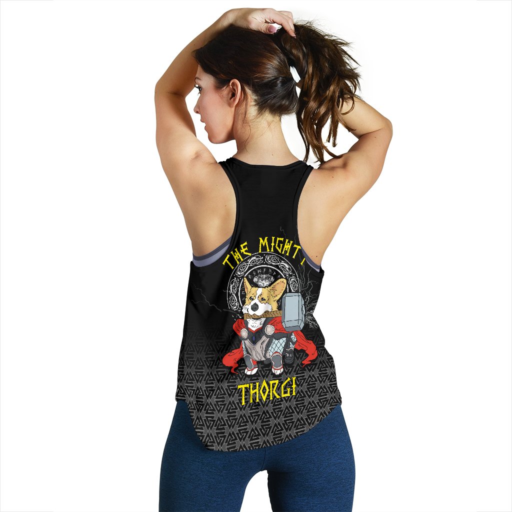 Viking Women's Racerback Tank - The Mighty Thorgi RLT12 - Wonder Print Shop