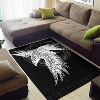 Viking Area Rug Mystical Raven Tattoo Special RLT12 - Wonder Print Shop