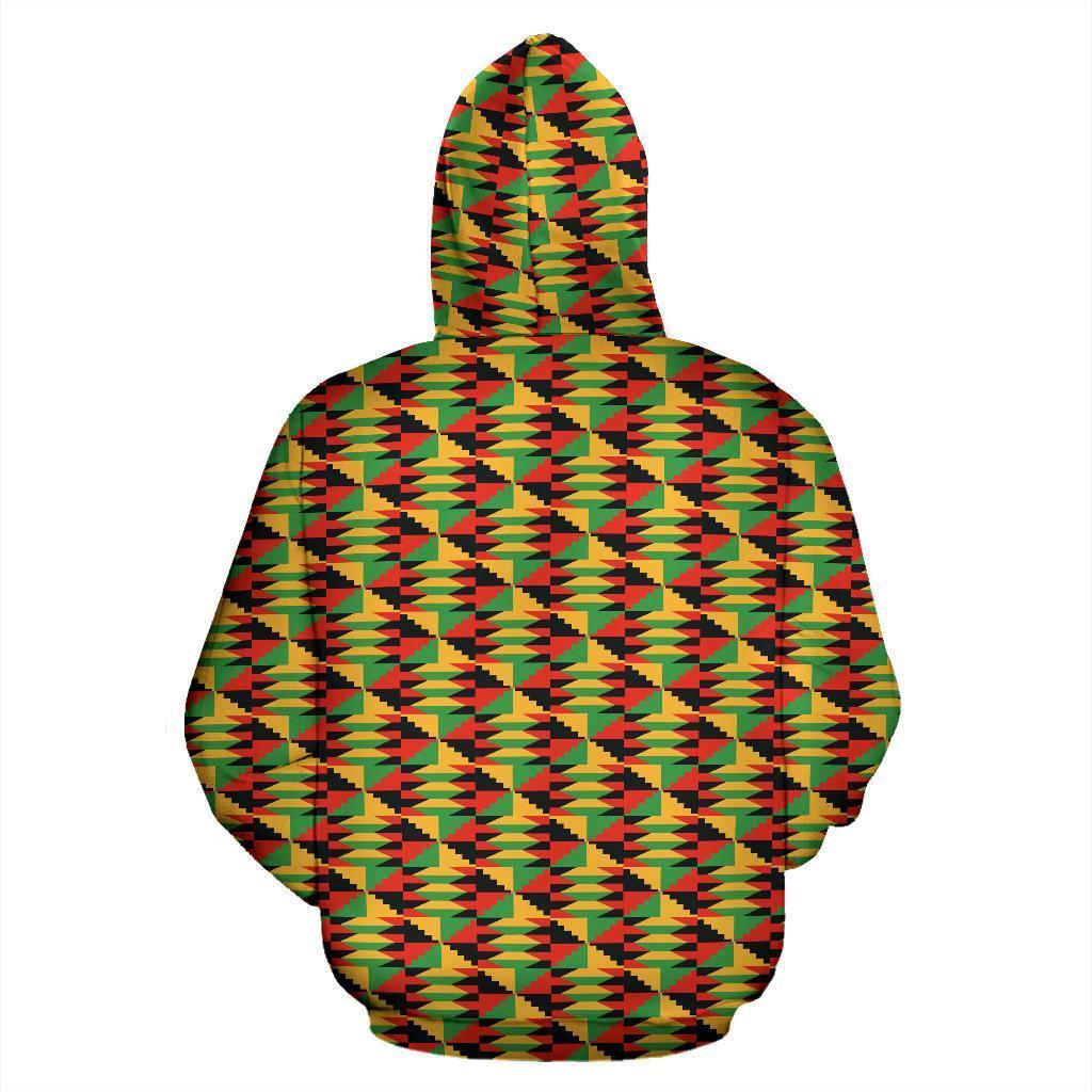 African Hoodie Kente Zip Hoodie Ghana Special - Wonder Print Shop