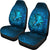 Viking Car Seat Covers Raven Odin Celtic Cyan RLT12 - Wonder Print Shop
