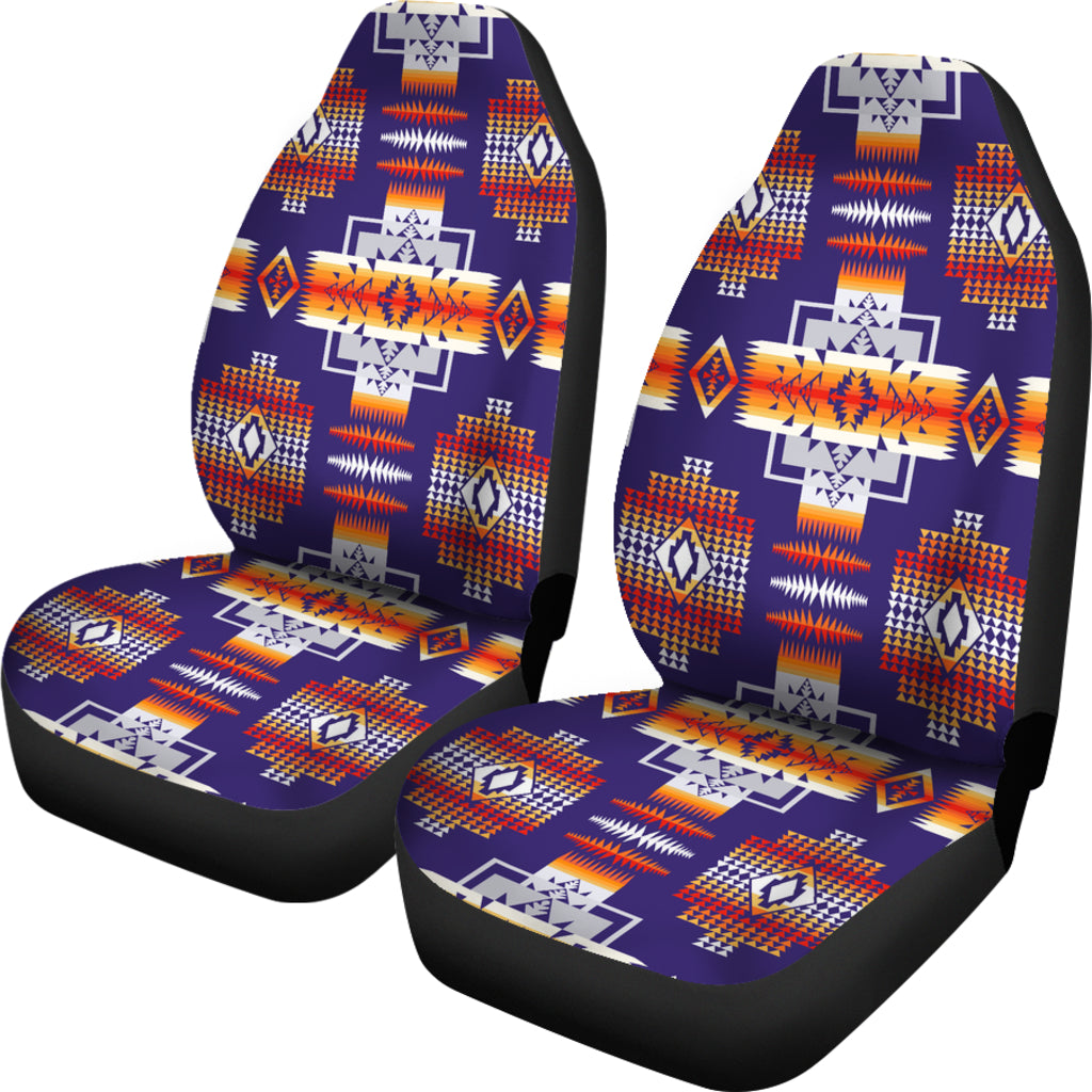 Purple Pattern Native American Car Seat Covers LT10 - Wonder Print Shop