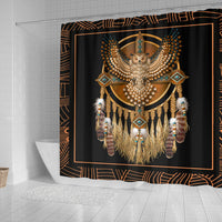 golden-owl-dreamcatcher-native-american-shower-curtain