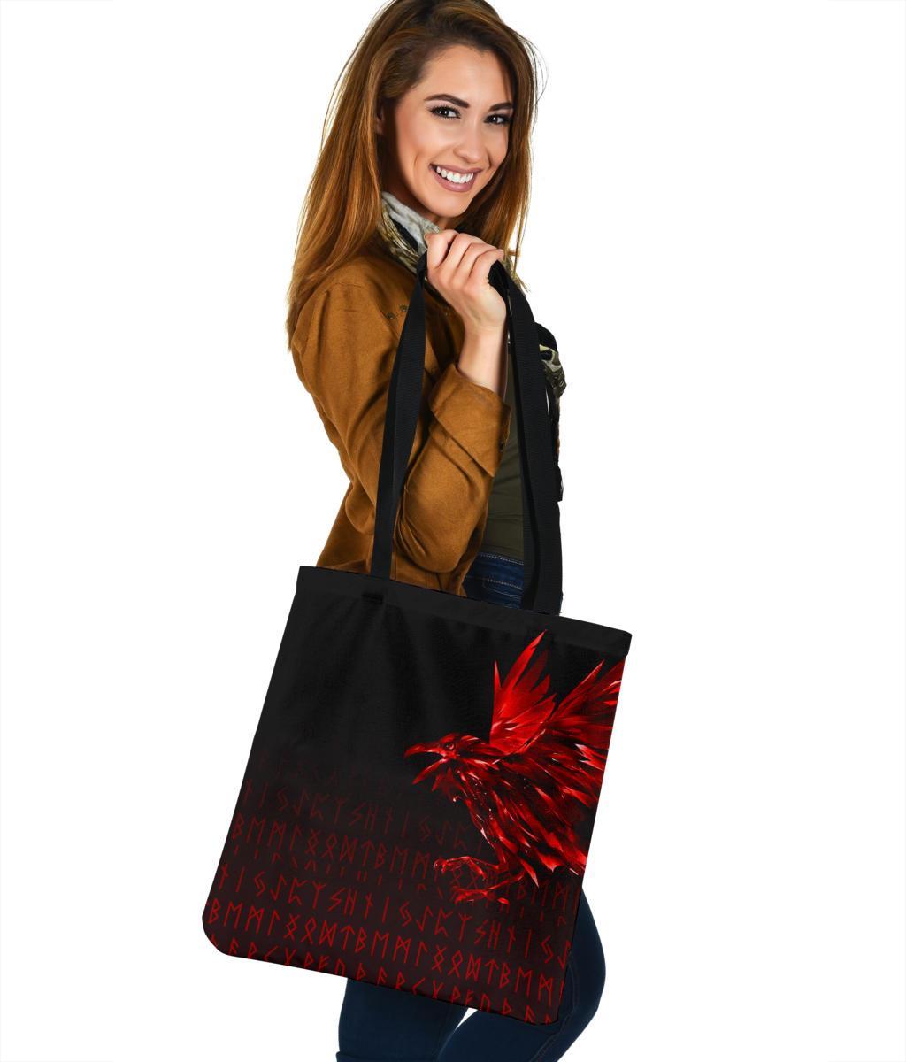 viking-tote-bag-the-raven-of-odin-rune-red