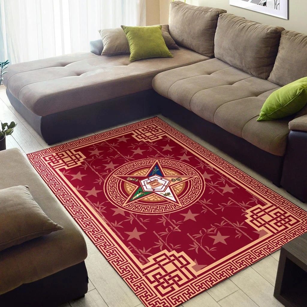 Wonder Print Shop Area Rug Stars Order Of Eastern Star OES LT10 - Wonder Print Shop