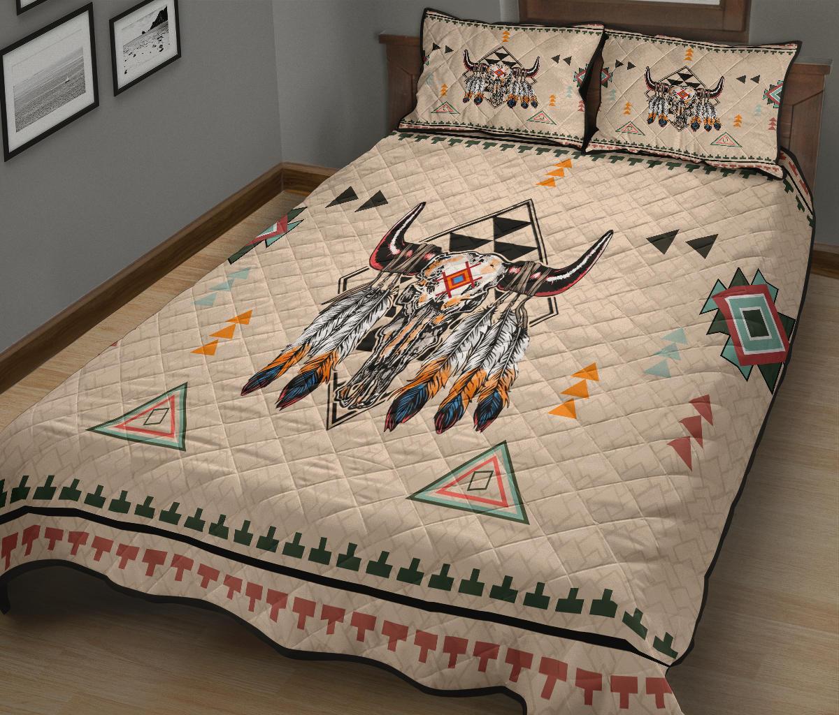 Native American Pride Bison Quilt Bed Set LT10 - Wonder Print Shop